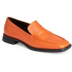 Vagabond Brittie Loafer Orange Leather Size 36 US 6 NEW